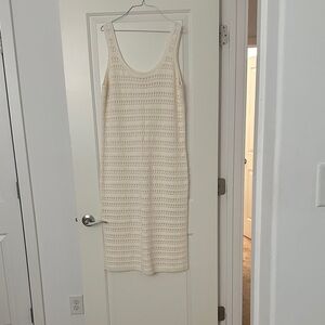 Old Navy Cream Midi Dress